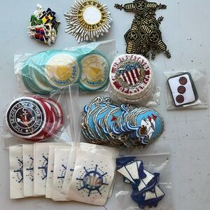 Assorted of Navy, Marine, sail, flag Iron on patches